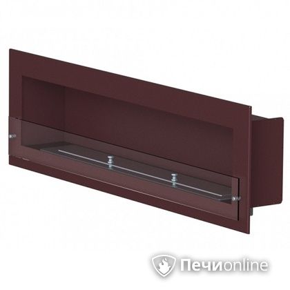 Биокамин ЭкоЛайф Window 800 Glass black burgundy в Миассе